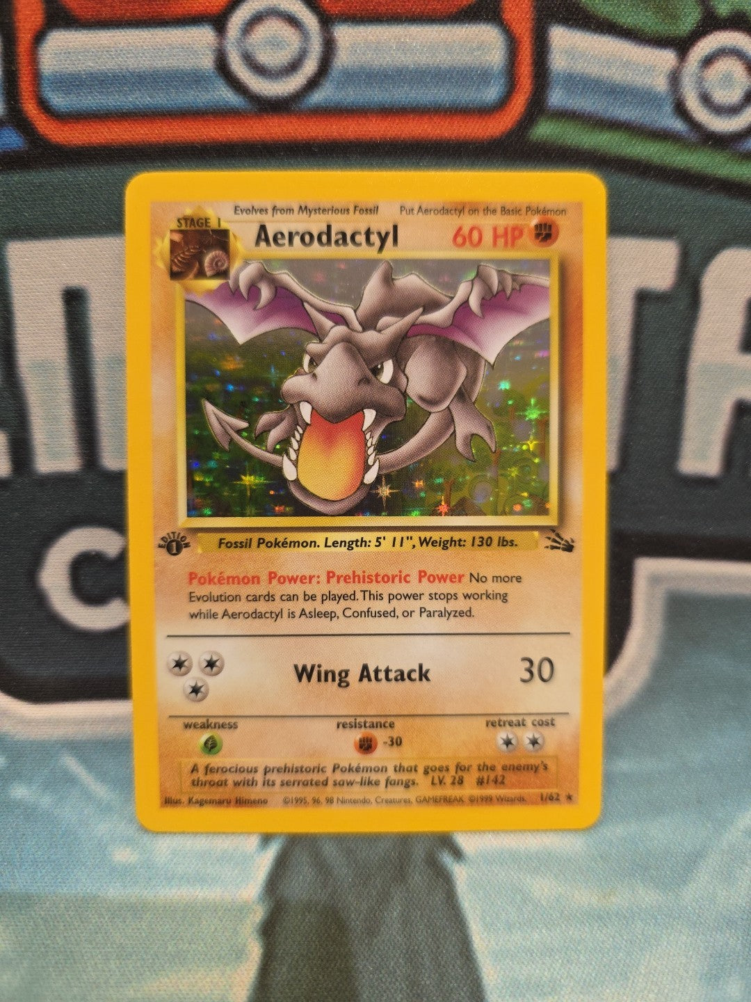 Aeordactyl 1/62 Fossil 1st Edition NM